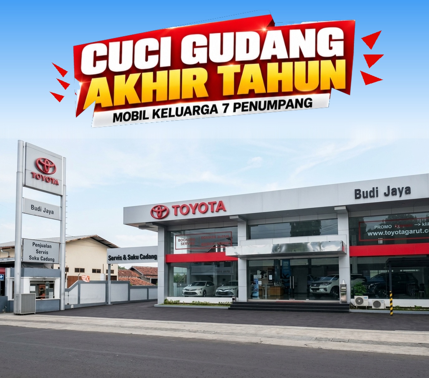 Toyota Cuci Gudang Akhir Tahun - Mobil Keluarga 7 Penumpang - Showroom Dealer Resmi Toyota Budi Jaya Garut